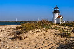 Brant Point Light Tower Overlooking Nantucket Harbor